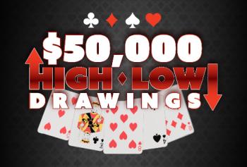 $50,000 Higher or Lower Card Game